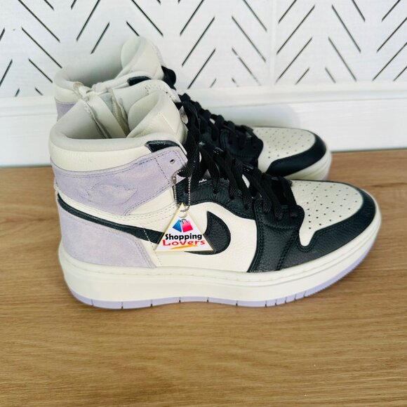 ❤️Air Jordan 1 Elevate Hi Titanium Womens Shoes Platform 8.5 Purple DN3253-500❤️ - Picture 8 of 13